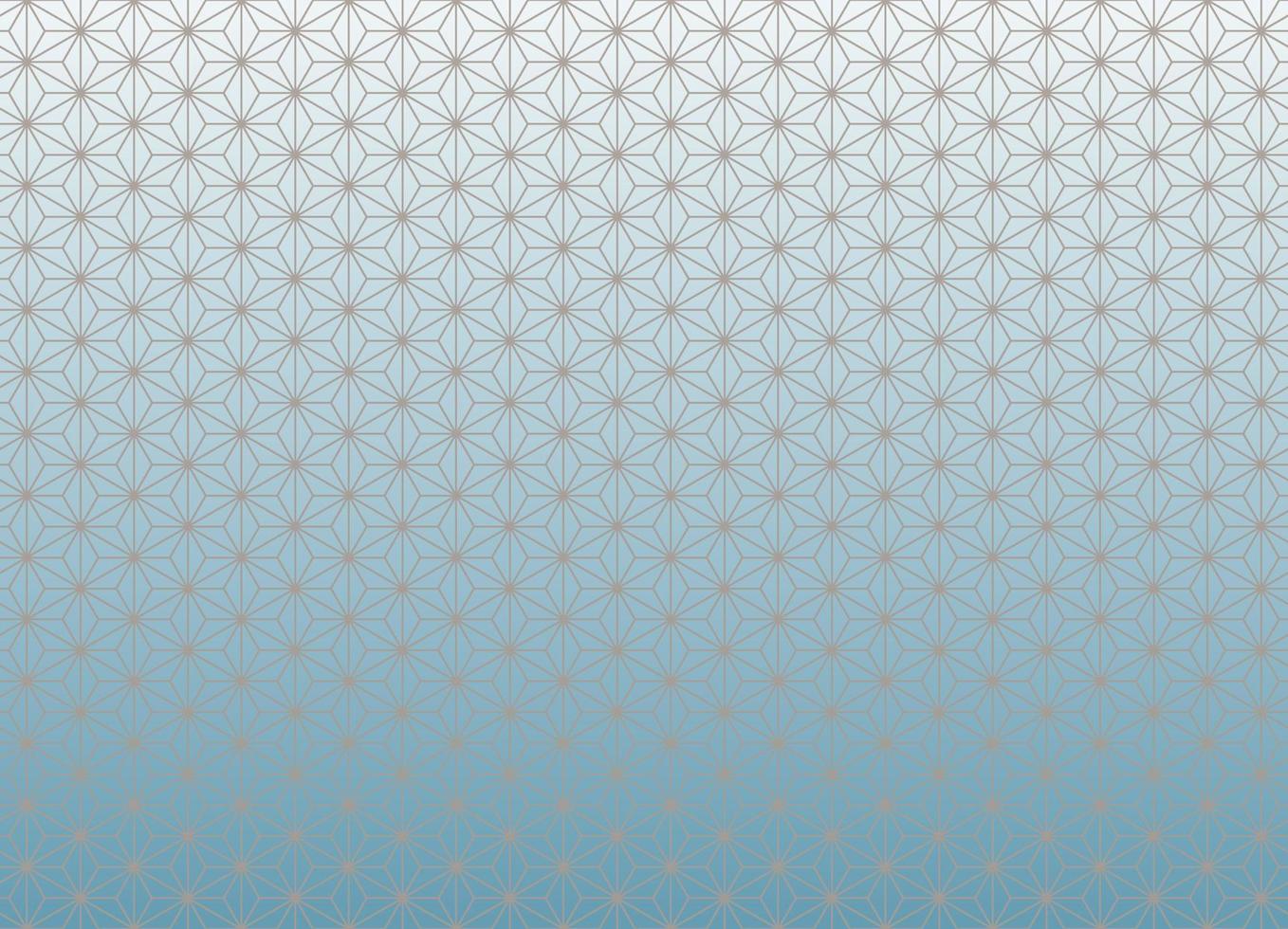 Asanoha Japanese traditional pattern with modern blue grey gradient color background. Use for fabric, textile, cover, wrapping, decoration elements. vector