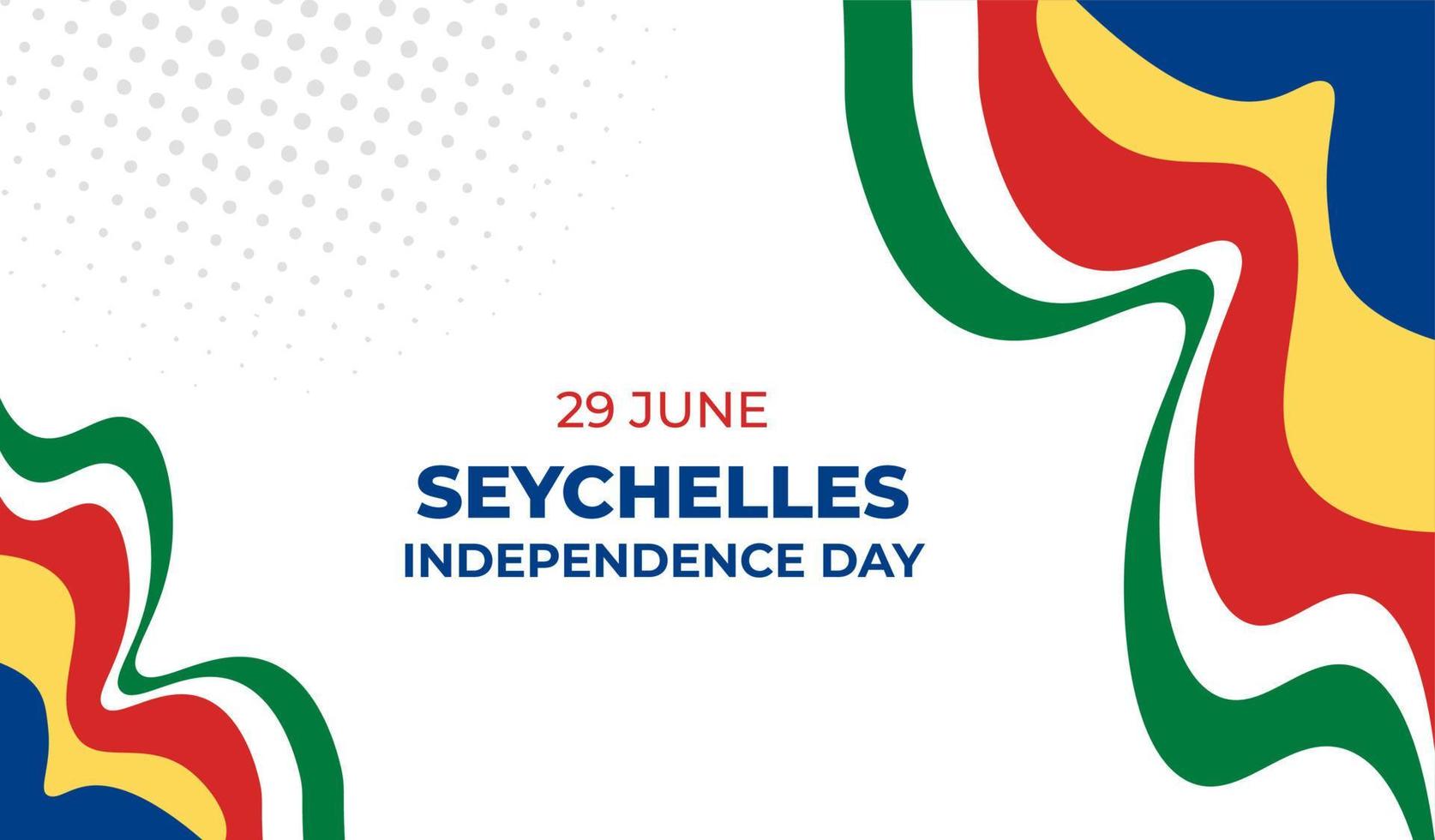 ilustración vectorial del día de la independencia de seychelles. vector