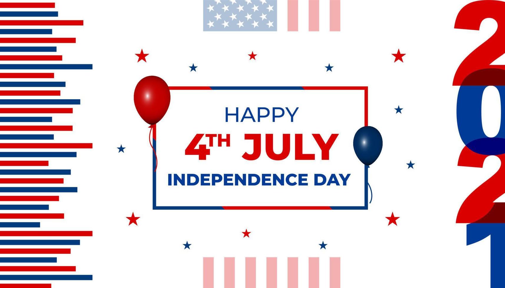 USA Independence Day background with elements of the American flag. 4th of July. USA independence day celebration background. vector