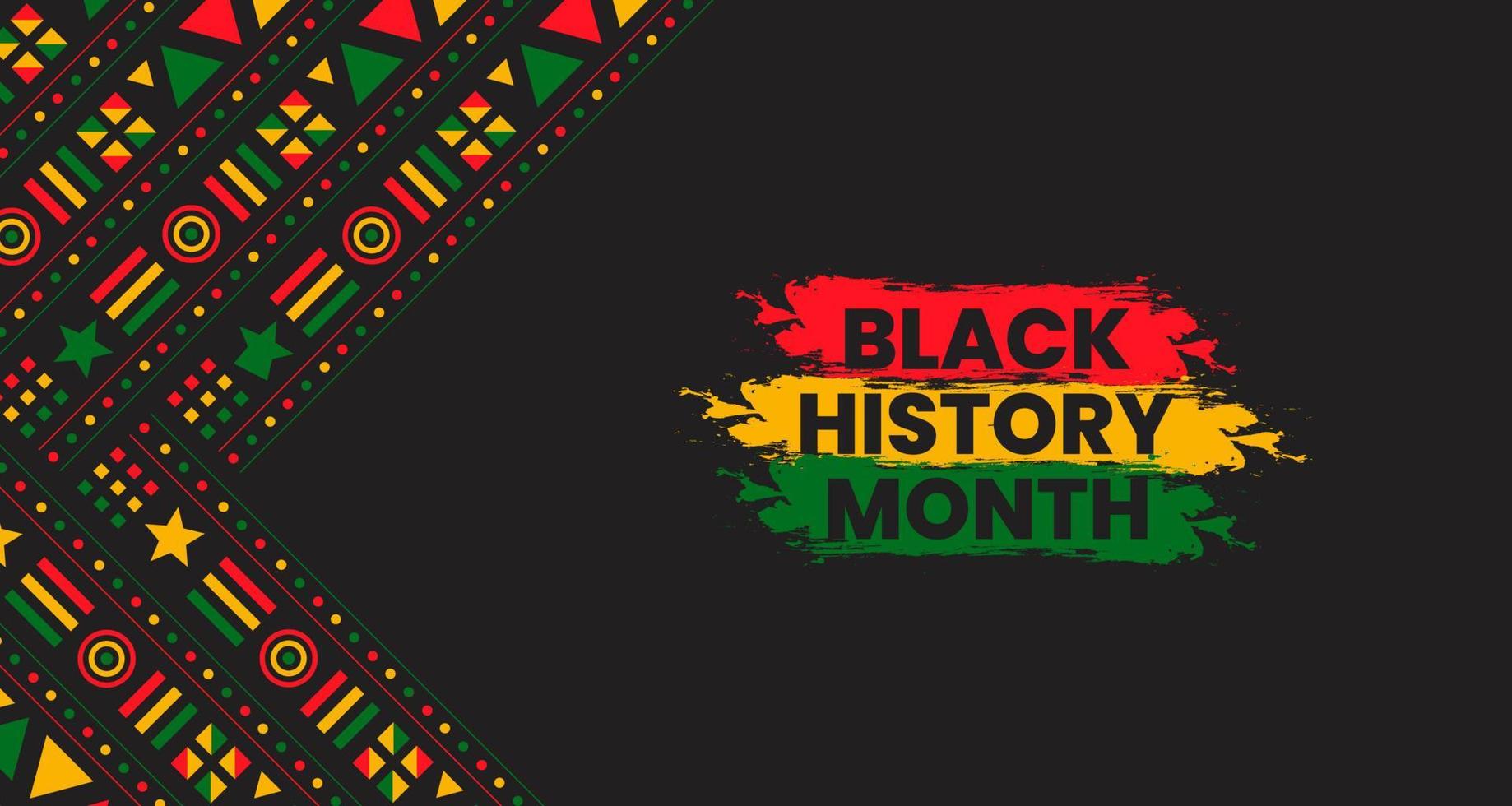 black history month background. African American History or Black History Month. Celebrated annually in February in the USA and Canada. black history month 2022 vector