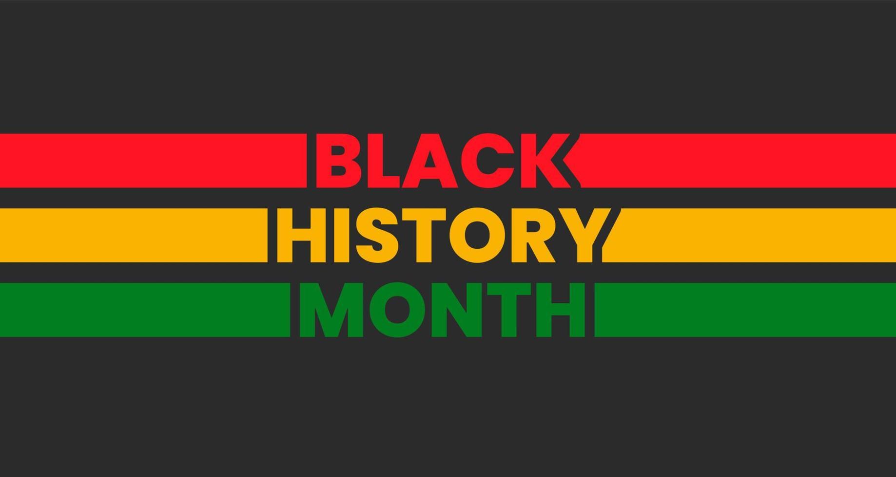 black history month background. African American History or Black History Month. Celebrated annually in February in the USA and Canada. black history month 2022 vector