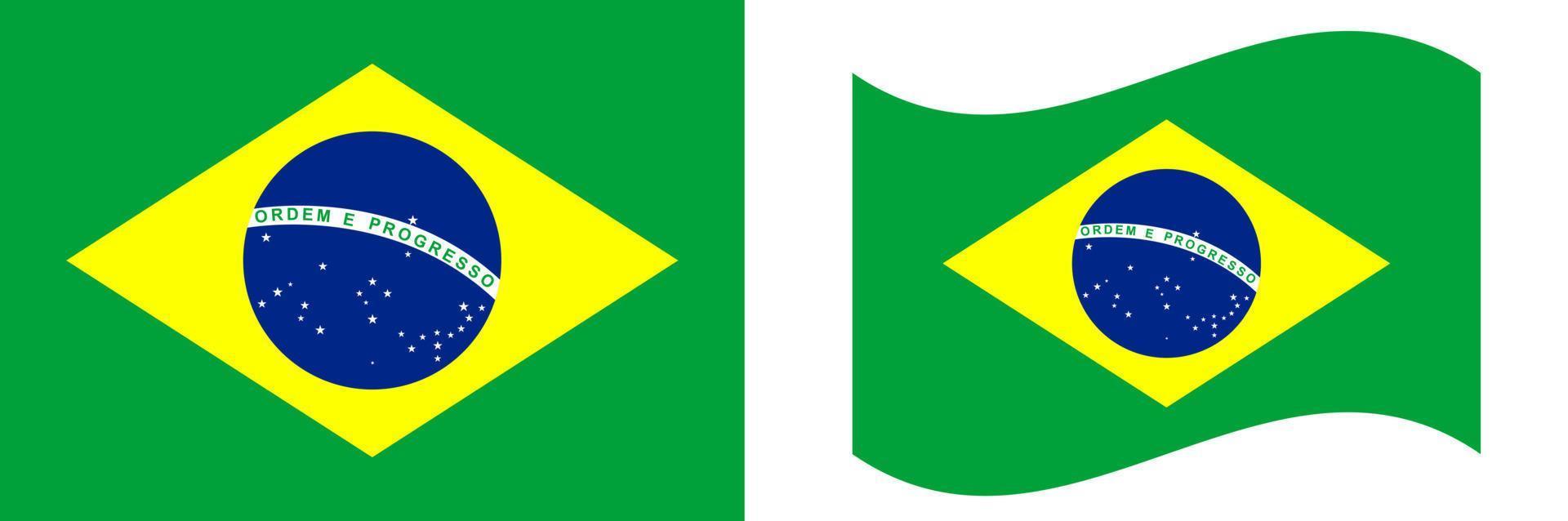 bandera de brasil ilustración vectorial brasil bandera nacional