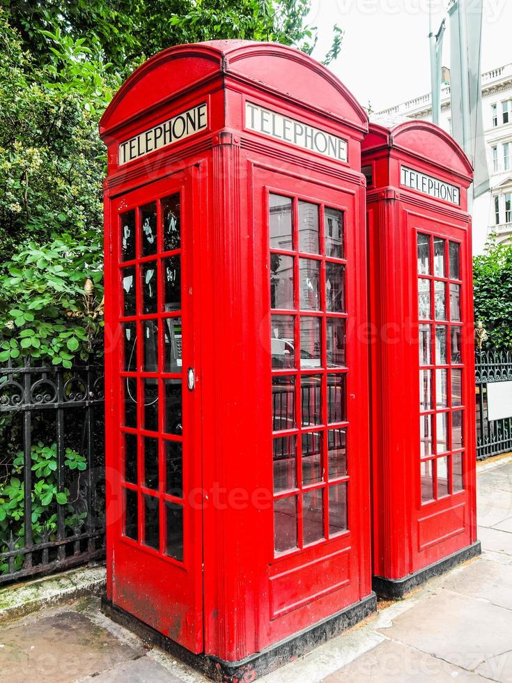 HDR London telephone box photo