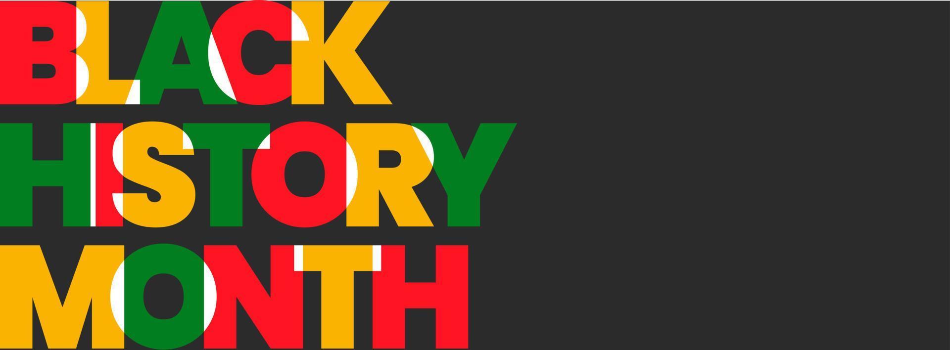 black history month background. African American History or Black History Month. Celebrated annually in February in the USA and Canada. black history month 2022 vector