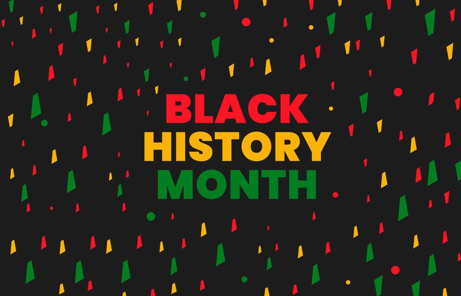 black history month background. African American History or Black History Month. Celebrated annually in February in the USA and Canada. black history month 2022 vector