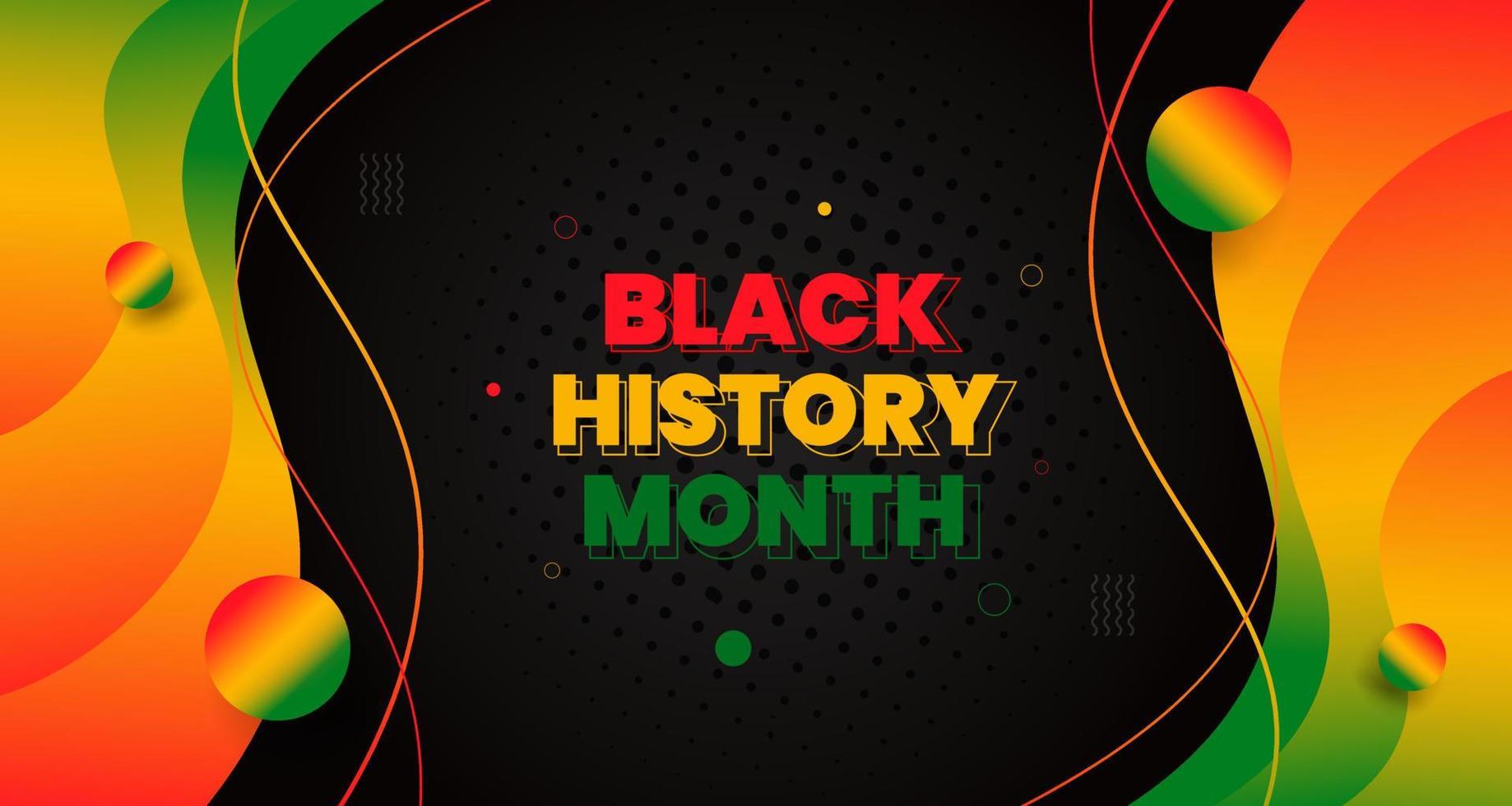 black history month background. African American History or Black History Month. Celebrated annually in February in the USA and Canada. black history month 2022 vector