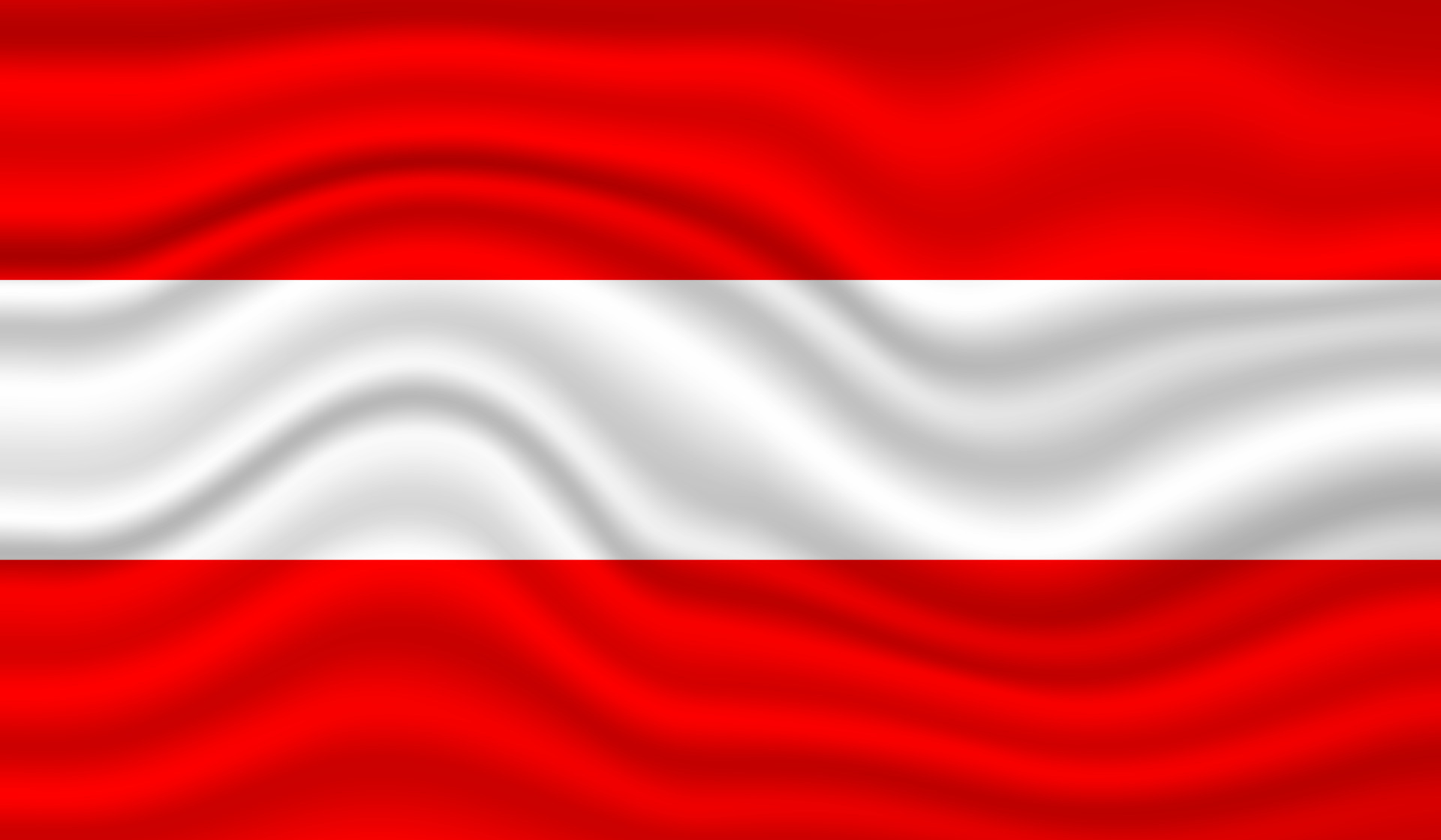 Austria National Flag vector design. Austria flag 3D waving