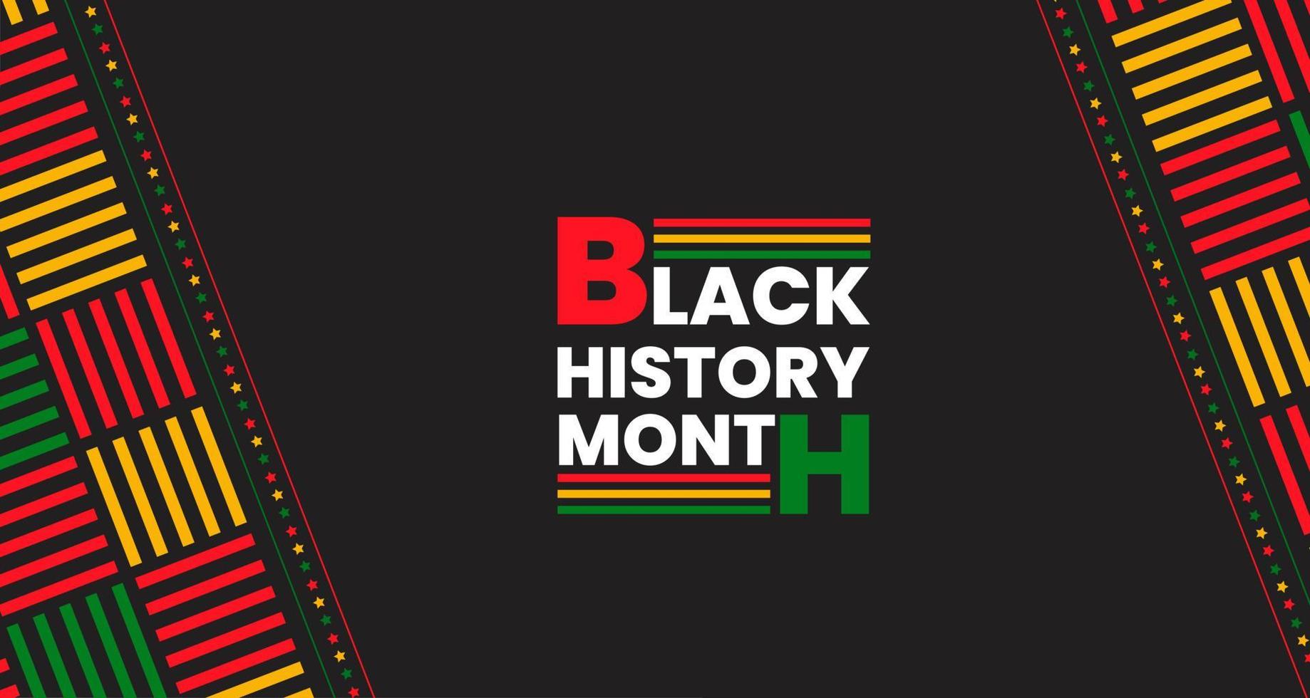 black history month background. African American History or Black History Month. Celebrated annually in February in the USA and Canada. black history month 2022 vector