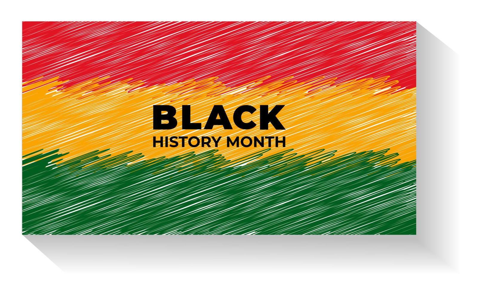 fondo del mes de la historia negra. historia afroamericana o mes de la historia negra. se celebra anualmente en febrero en estados unidos y canadá. mes de la historia negra 2022 vector