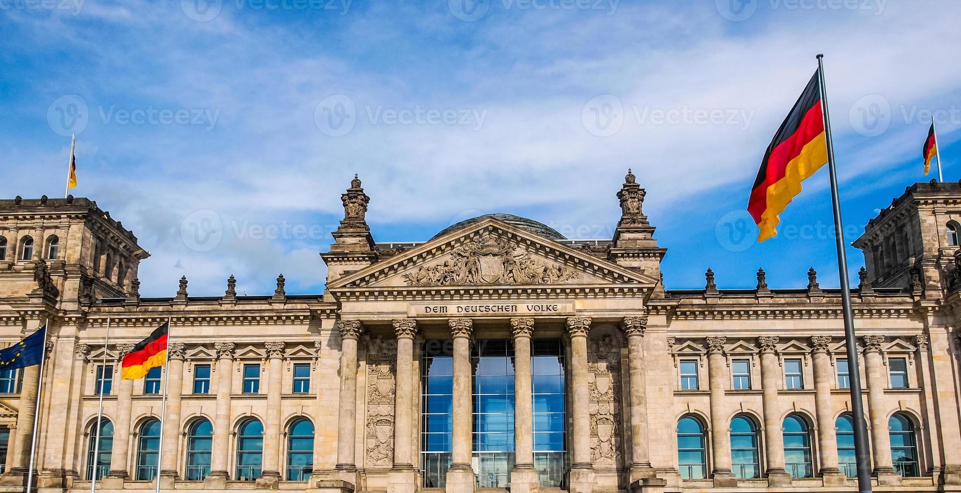 hdr reichstag en berlín foto