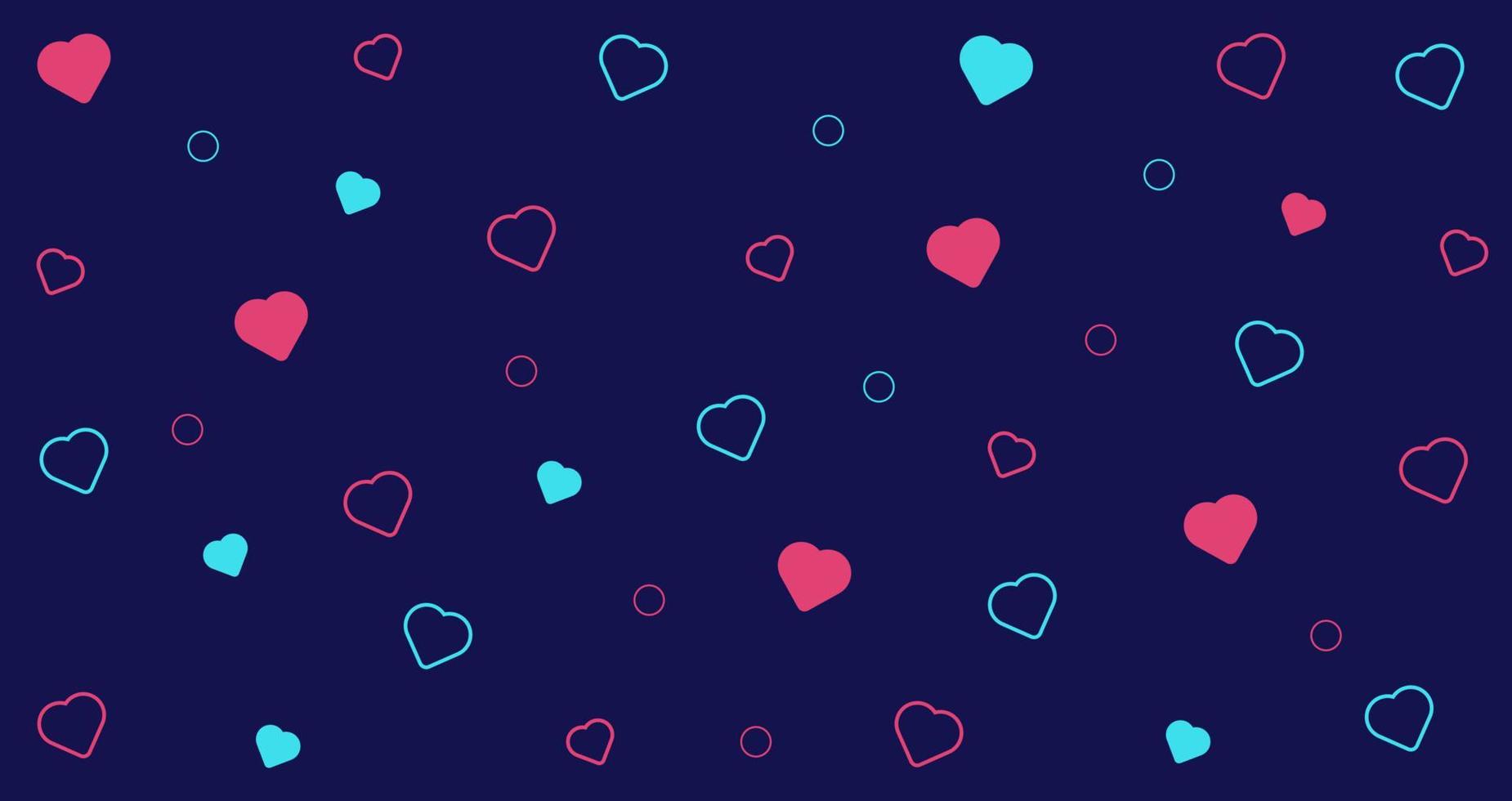 patrón de amor fondo azul. fondo de amor. fondo de corazón diseño nuevo y único. vector