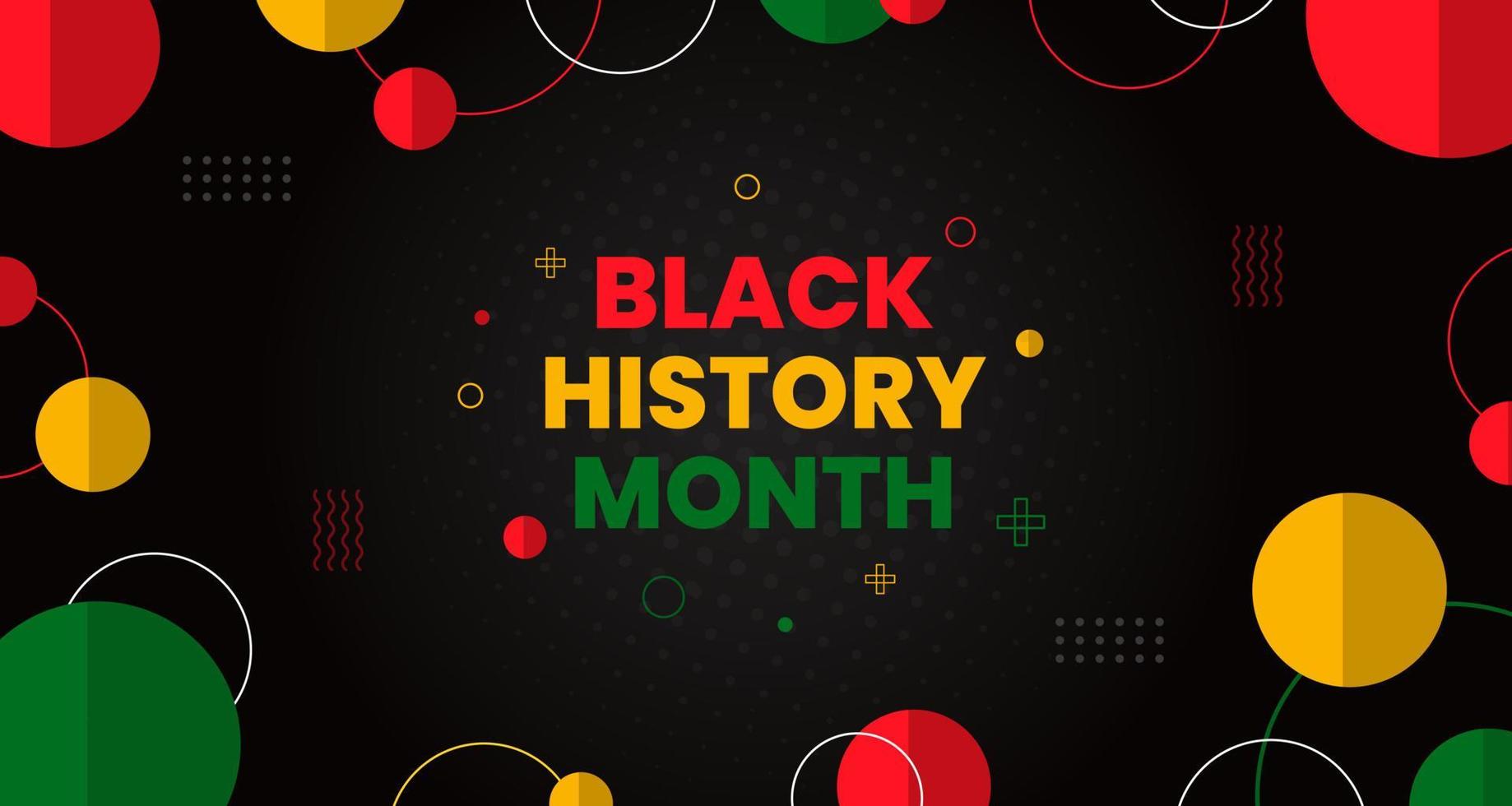 black history month background. African American History or Black History Month. Celebrated annually in February in the USA and Canada. black history month 2022 vector