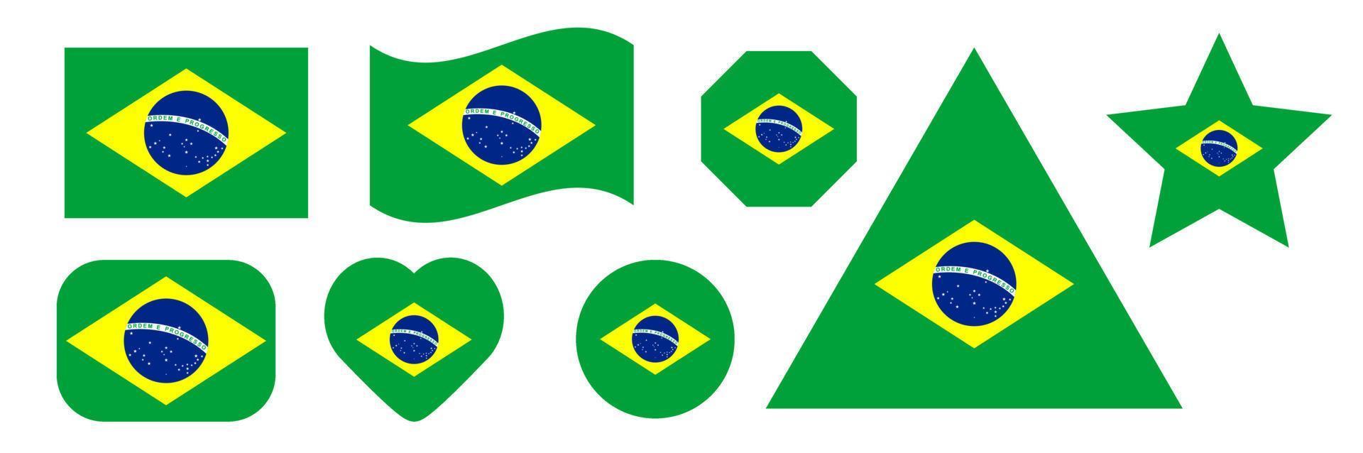 Ilustración de Brasil Bandera De Ilustración Vectorial y más