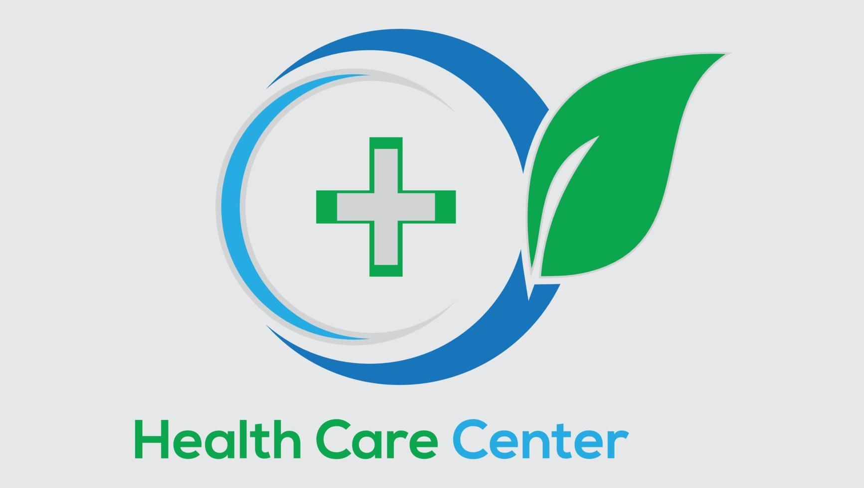 Health care unique logo design template vector