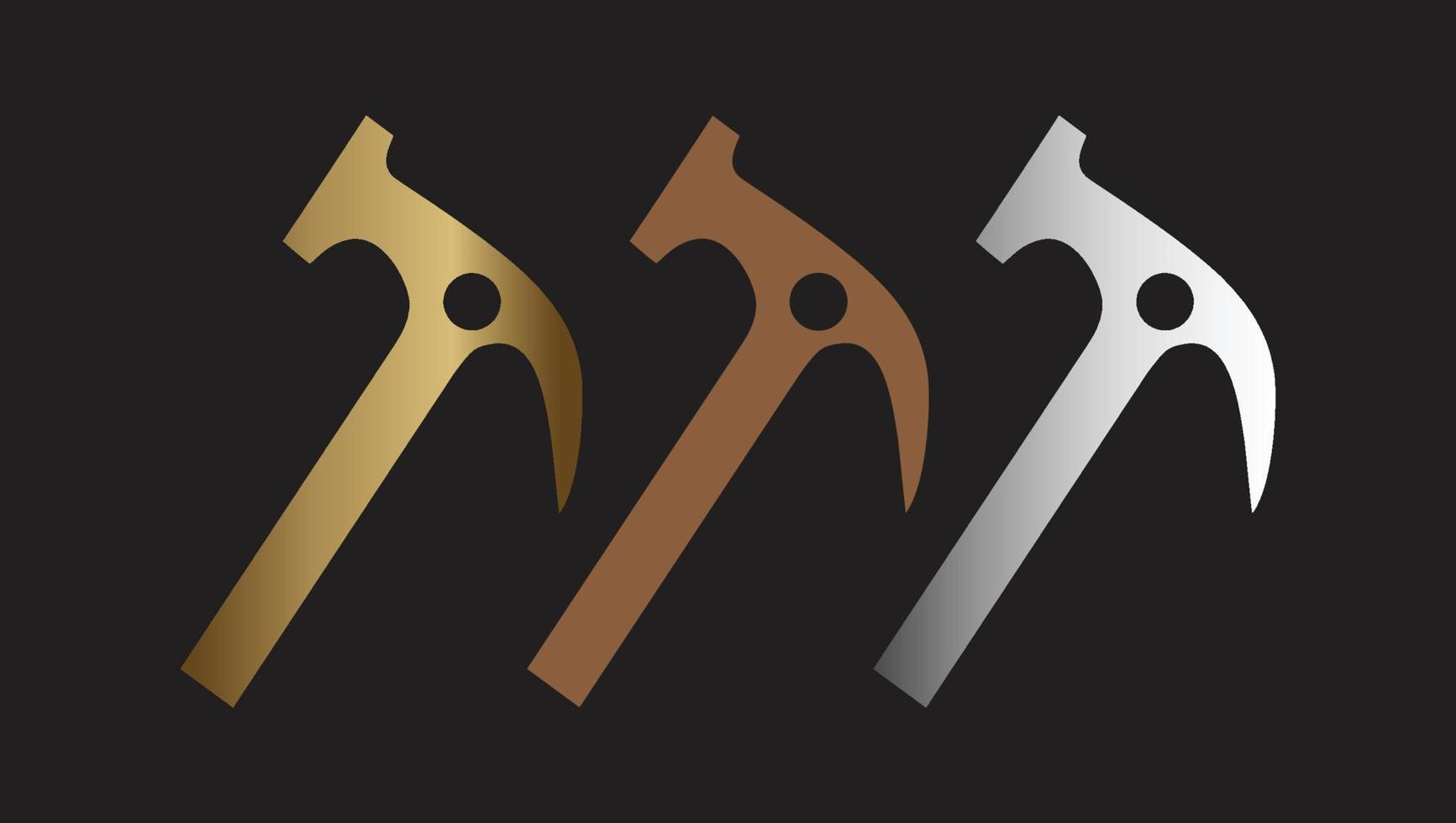 Hammer icon design vector free