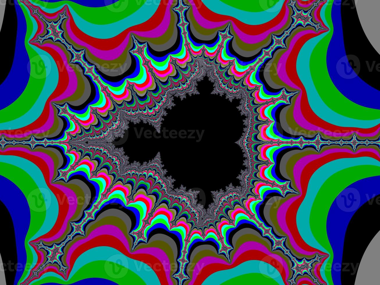 Colour fractal background photo