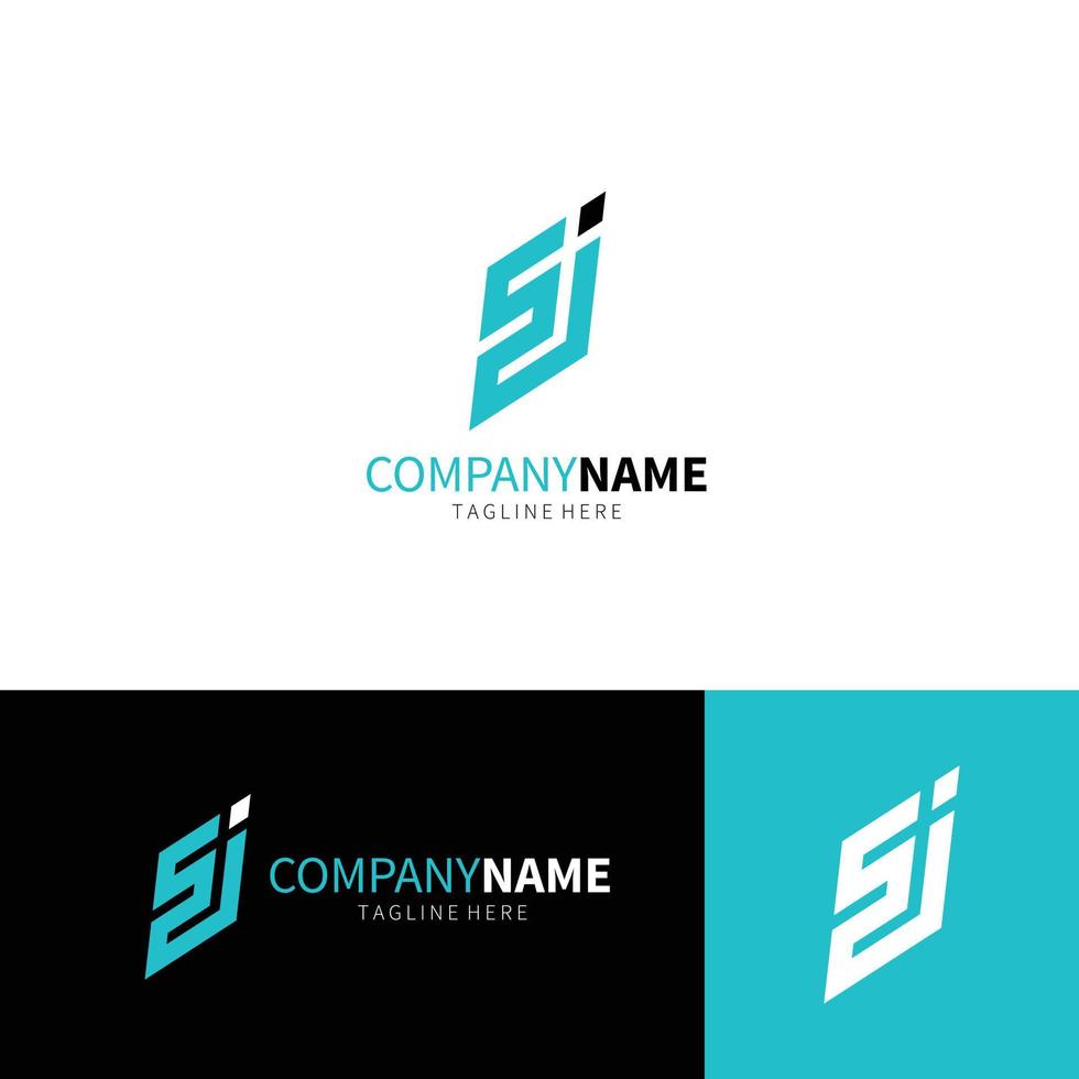Letter SJ Logo Design Template vector