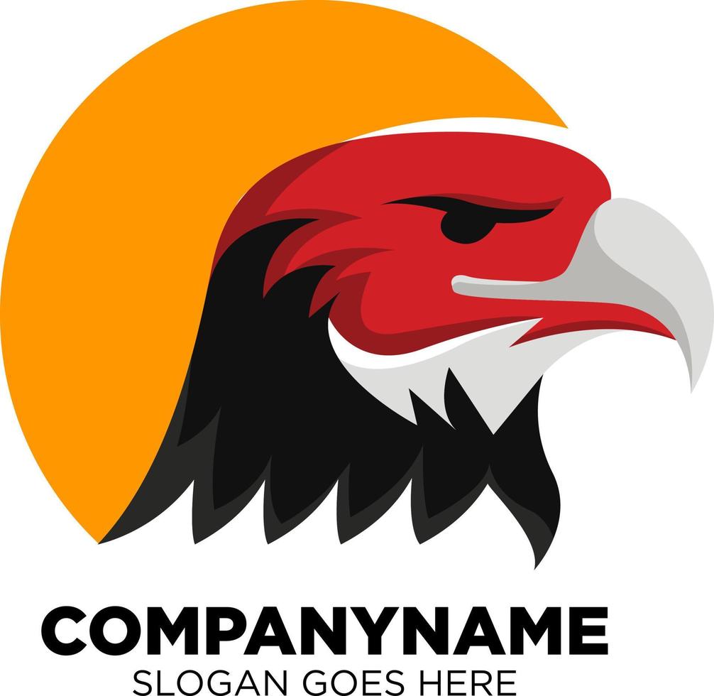 Eagle head Logo template vector