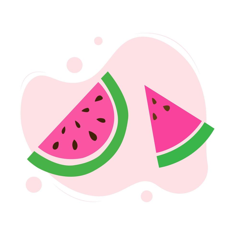 Watermelon illustration flat design vector