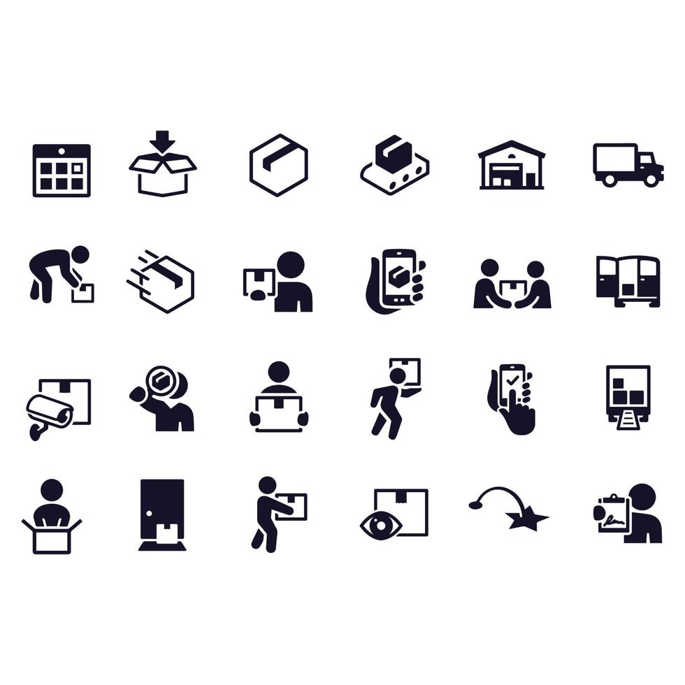 Package Delivery Icons vector design