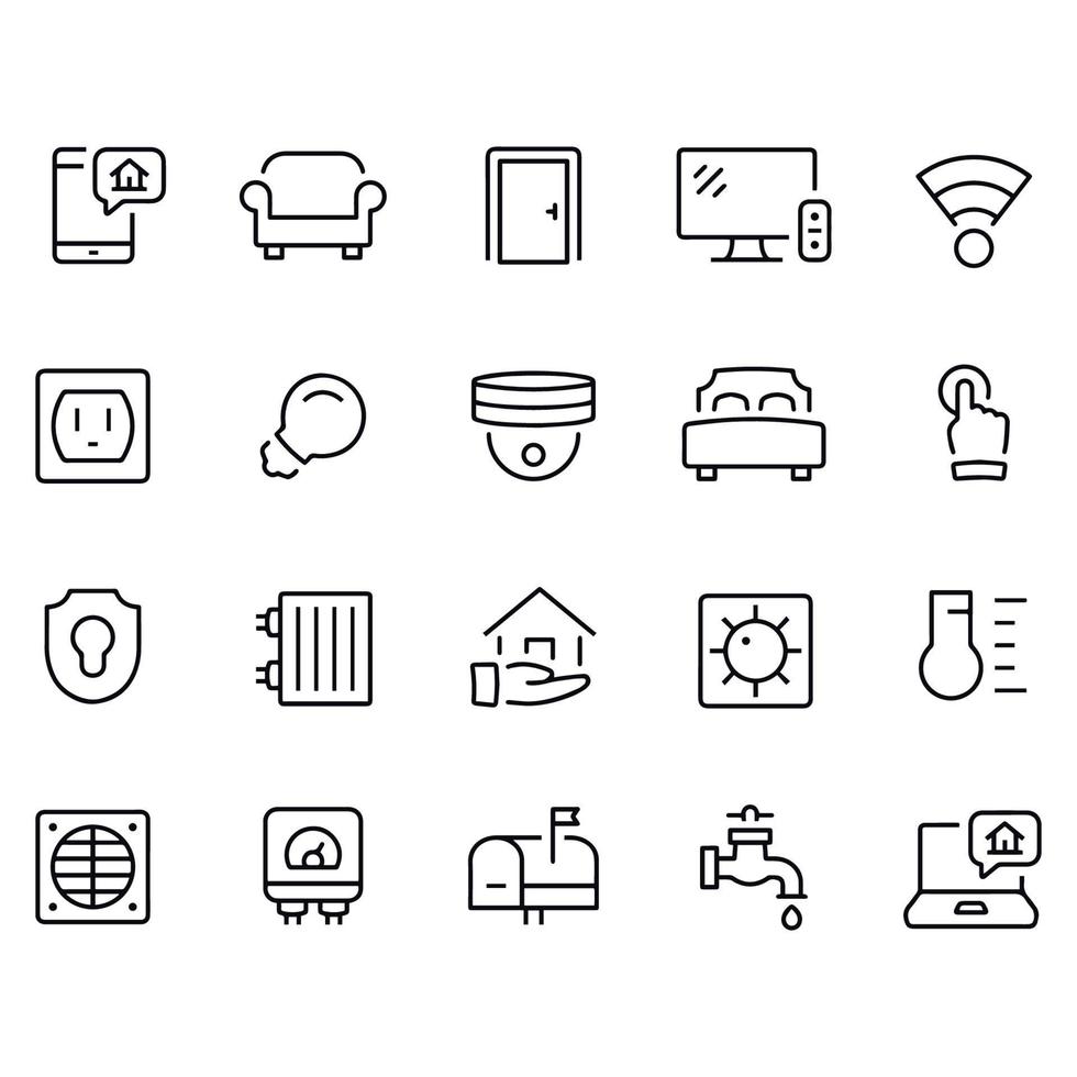 Home Automation Icons vector design 7324743 Vector Art at Vecteezy