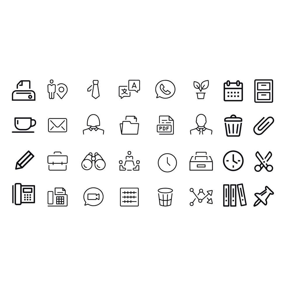 office icons vector design