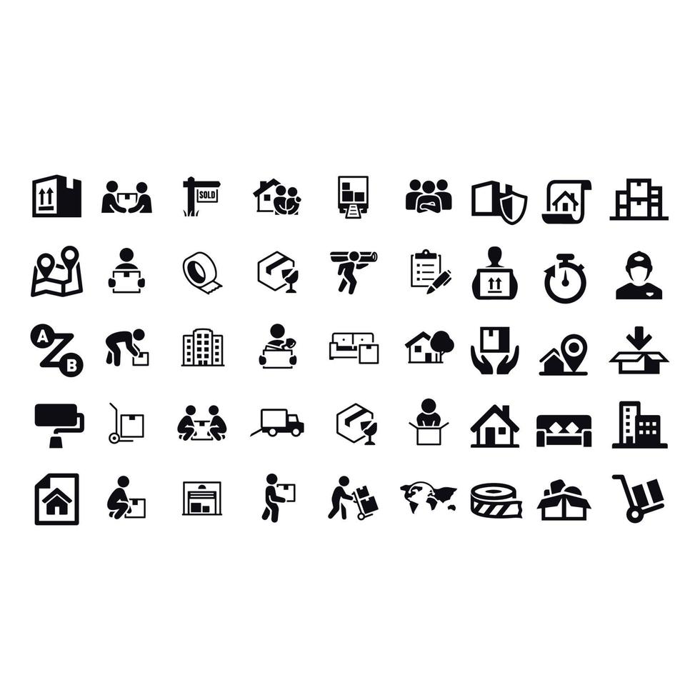 moving icons vector design