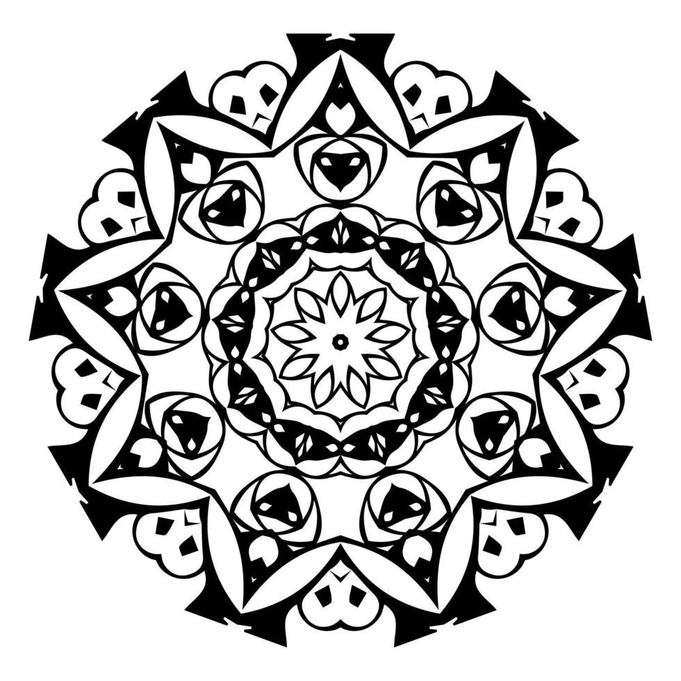 Round element mandala. Design vector illustration
