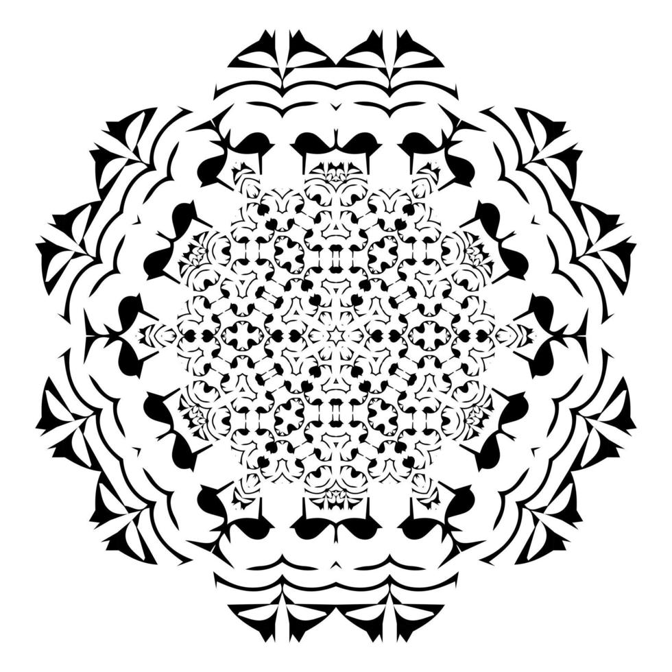 Zen flower mandala vector