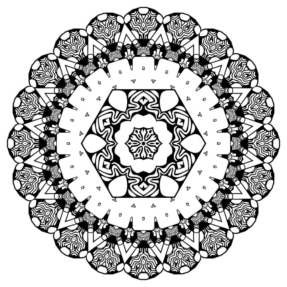 Arabic mandala. Symmetrical pattern vector