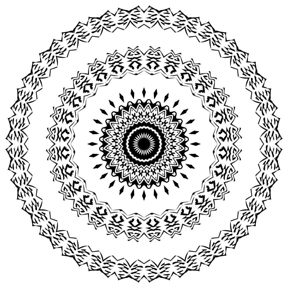 Arabic mandala. Symmetrical pattern vector