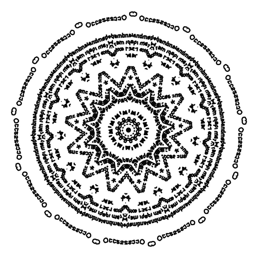 Arabic mandala. Symmetrical pattern vector