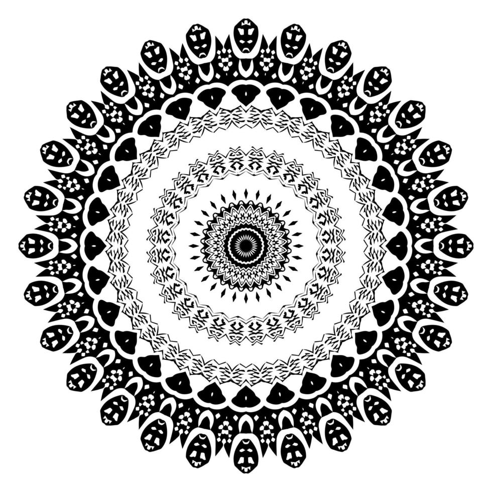 Ornate mandala. Oriental motif vector illustration