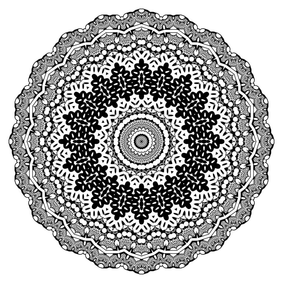 Geometric Flower Zentangle Mandala Ornament Ethnic Vector Shapes