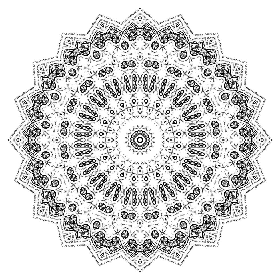 Indian mandala. Circular pattern vector
