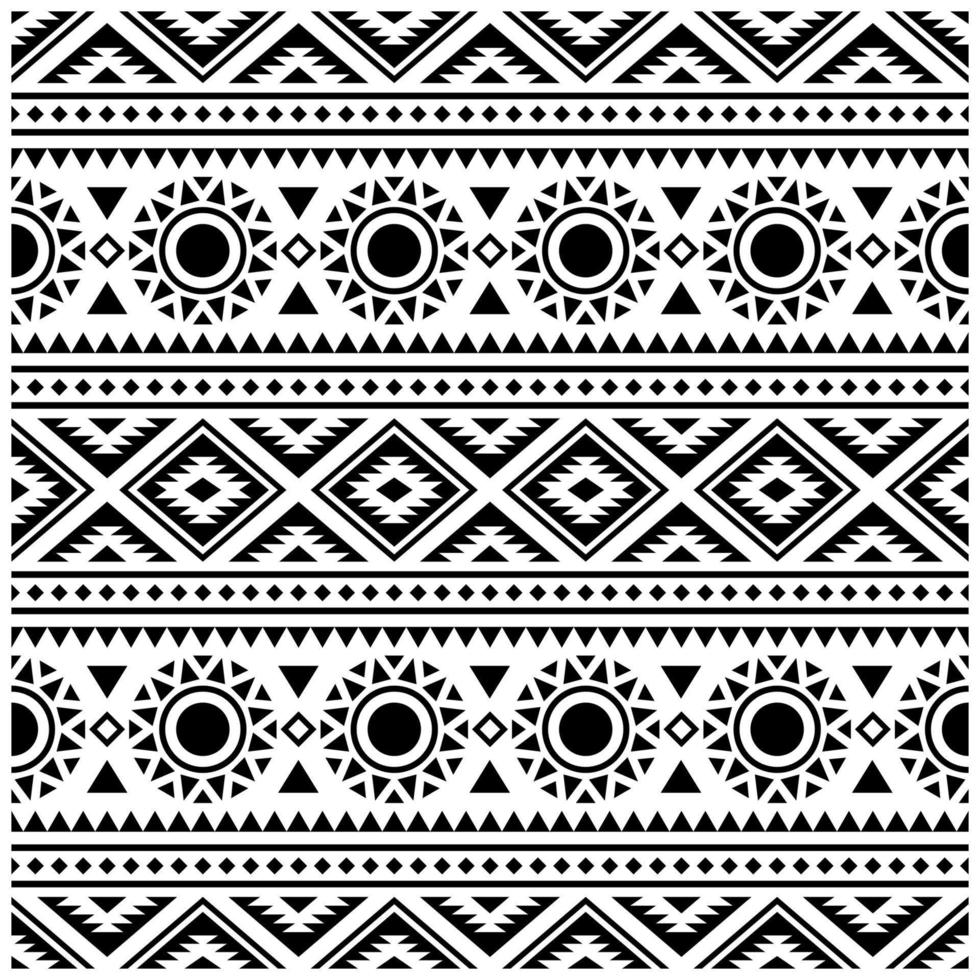 diseño de textura de patrón étnico sin costura azteca vector