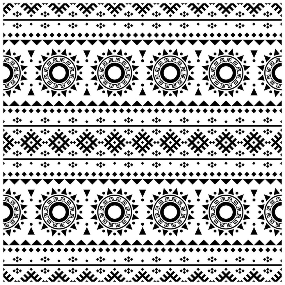 Aztec seamless ethnic pattern texture design vector