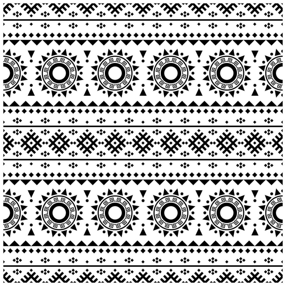 Aztec seamless ethnic pattern texture design vector