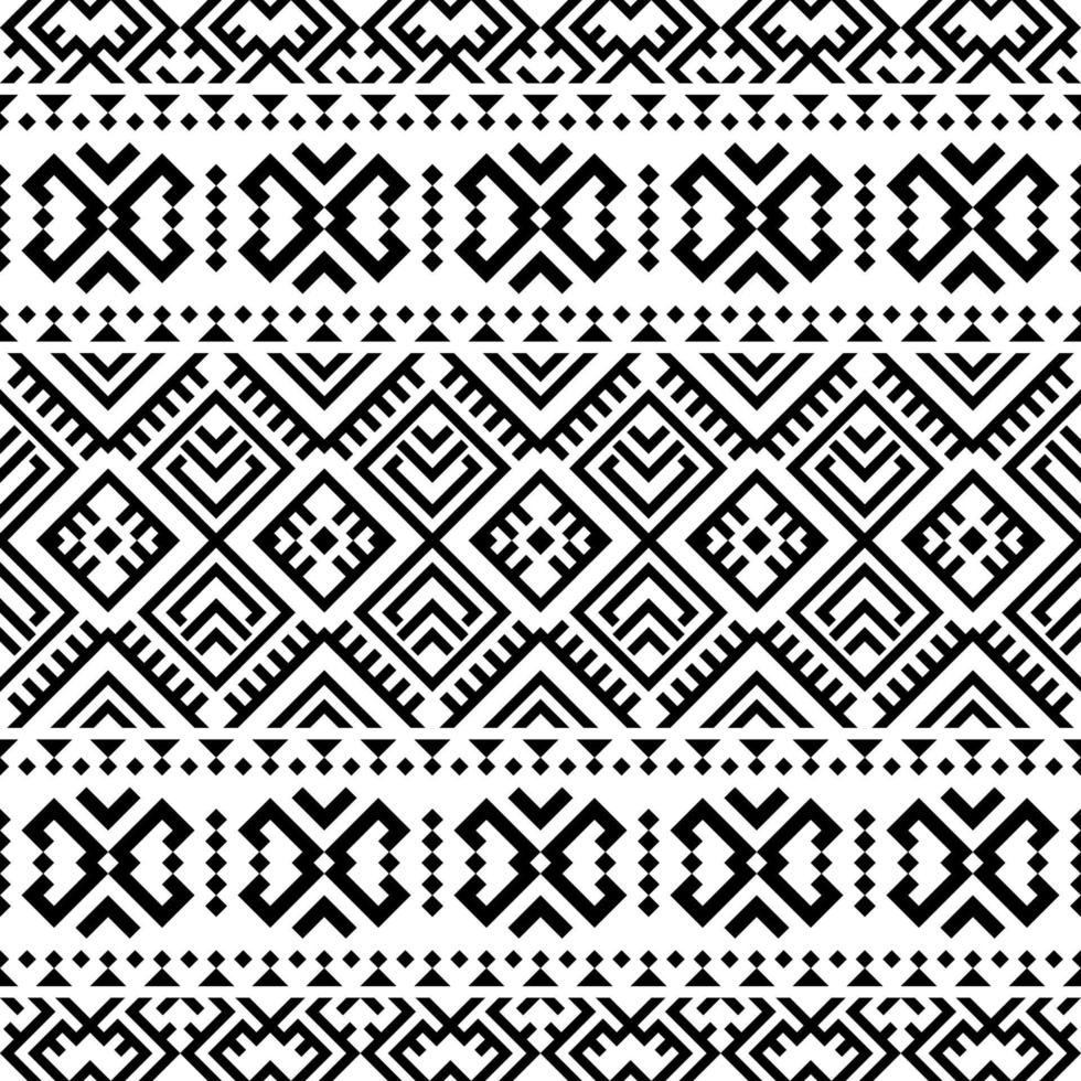 Geometric Seamless Ethnic Patterns Texture Design Vector