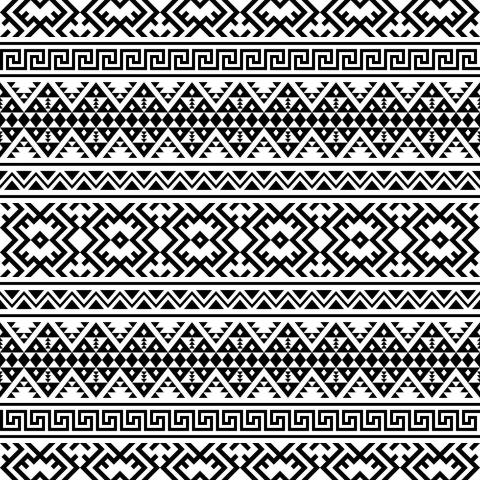 Geometric Seamless Ethnic Patterns Texture Design Vector