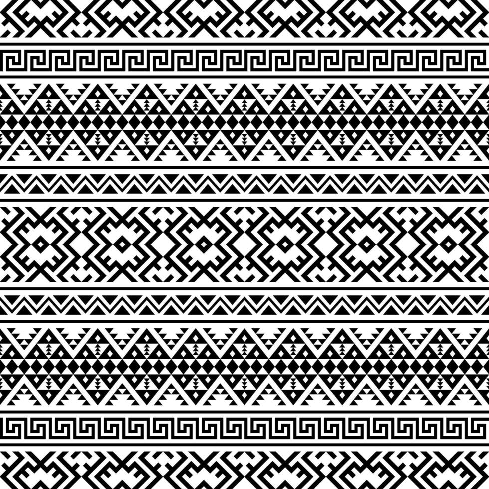 Geometric Seamless Ethnic Patterns Texture Design Vector