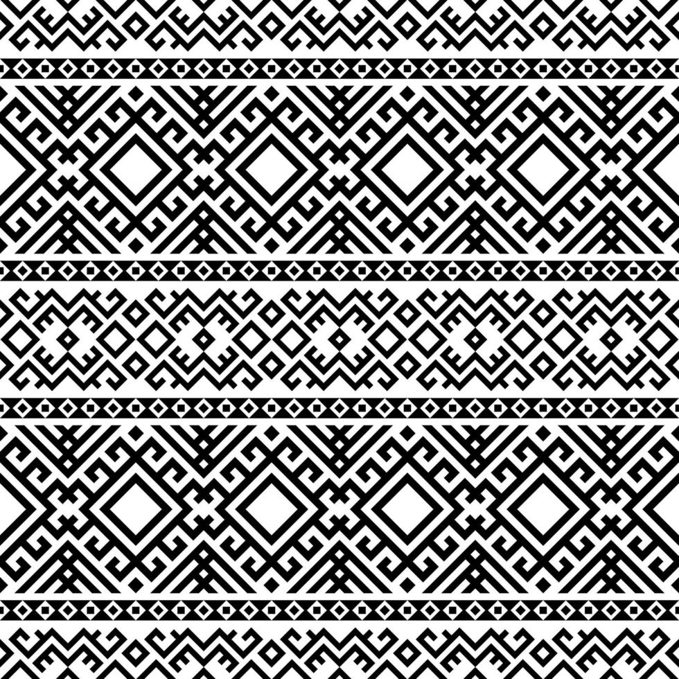 Geometric Seamless Ethnic Patterns Texture Design Vector
