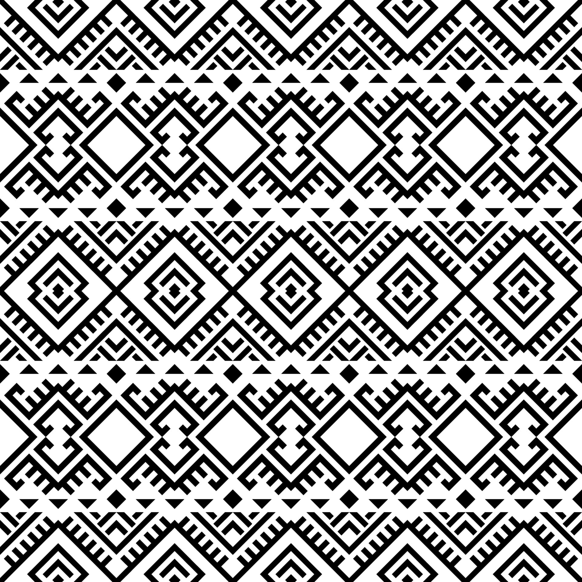 Geometric Seamless Ethnic Patterns Texture Design Vector 7325062 Vector ...