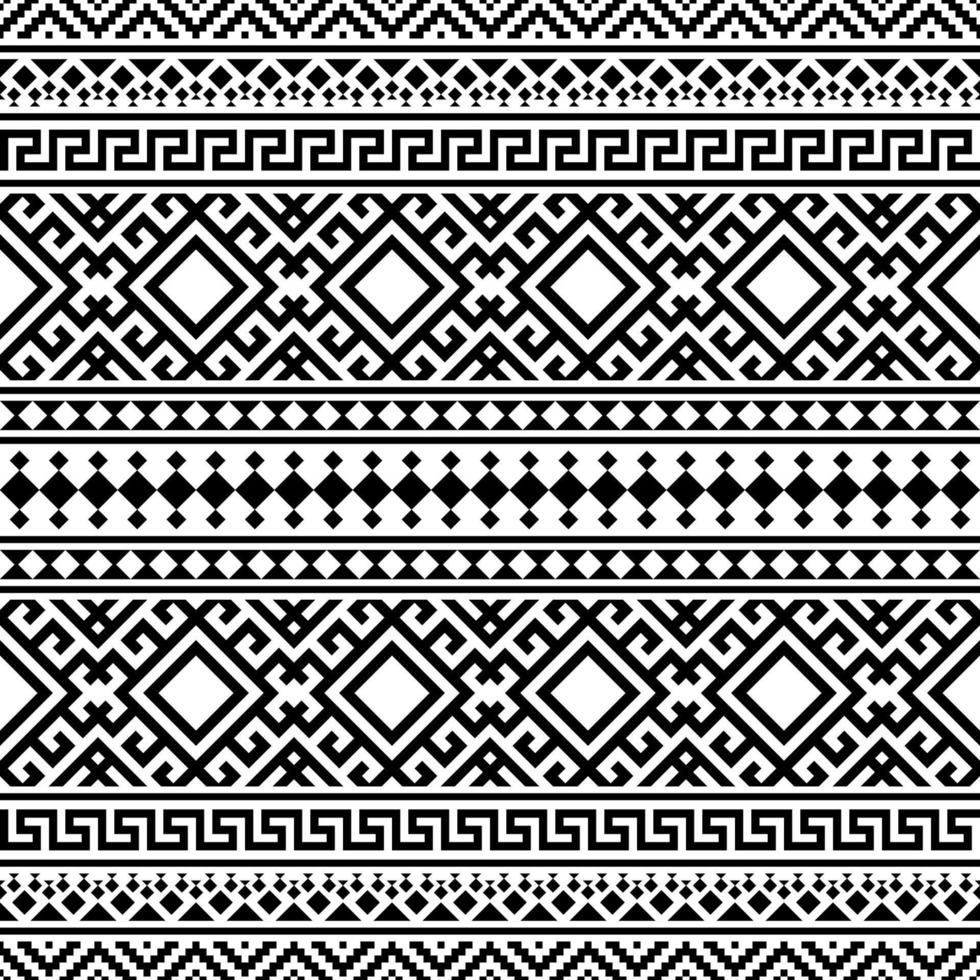 Geometric seamless ethnic pattern texture design vector