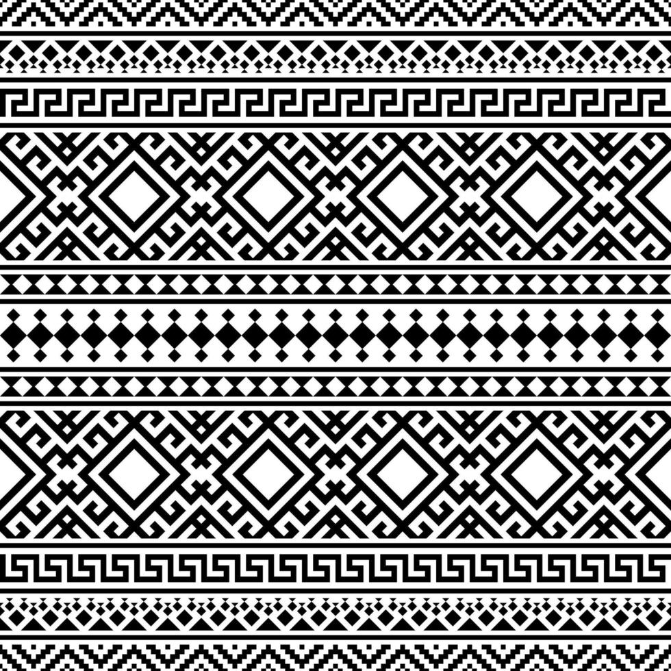 Geometric seamless ethnic pattern texture design vector