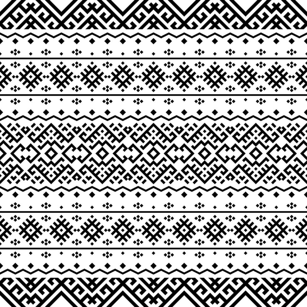 Geometric seamless ethnic pattern texture design vector