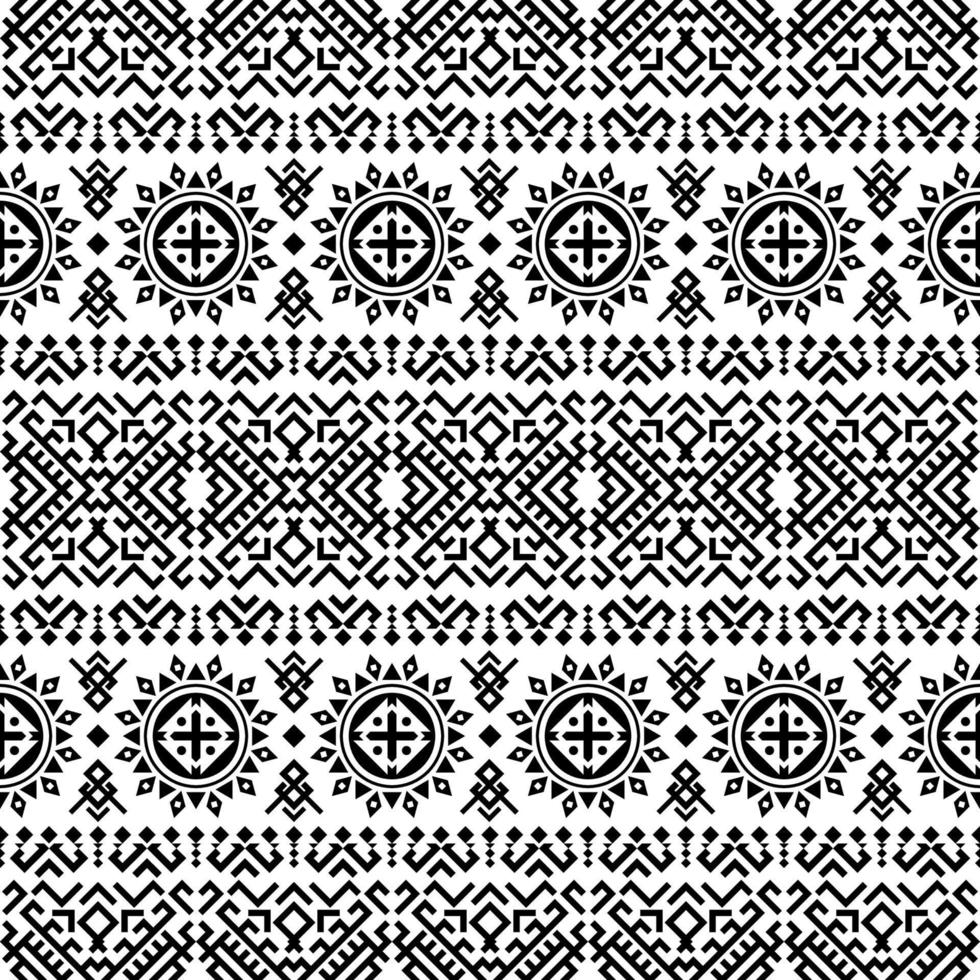 Geometric seamless ethnic pattern texture design vector