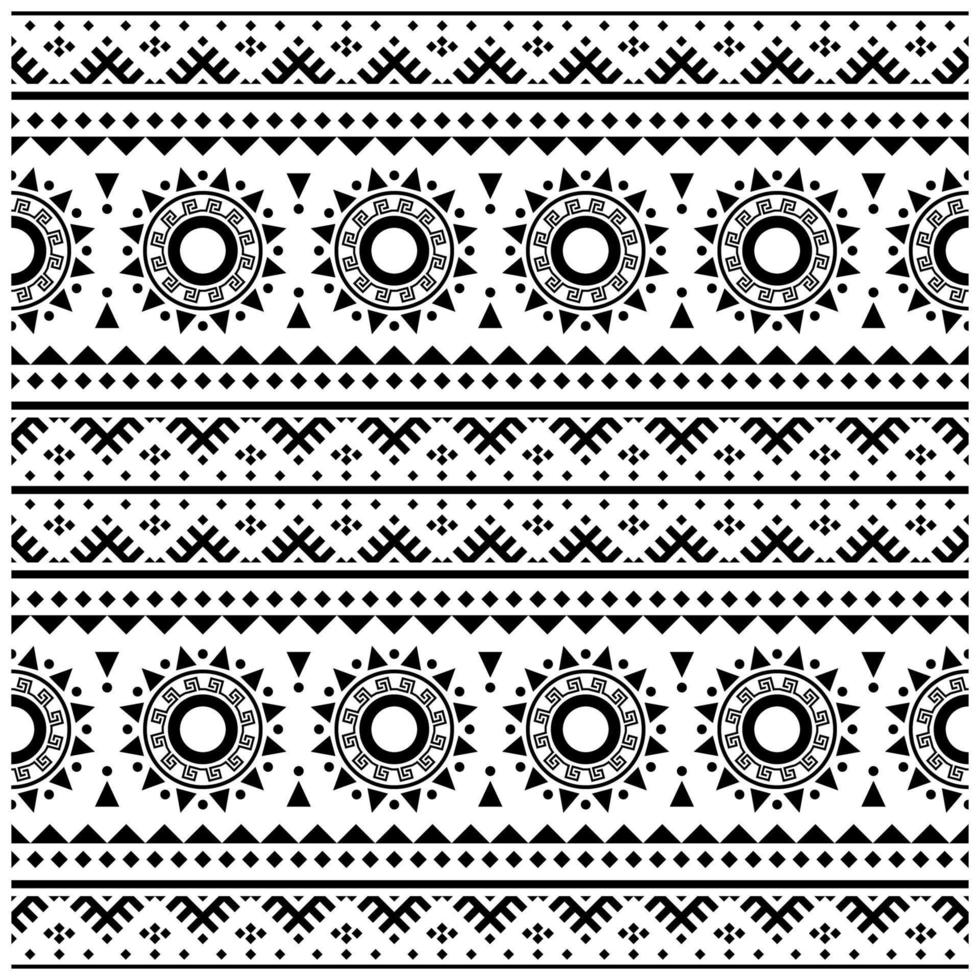 Aztec seamless ethnic pattern texture design vector