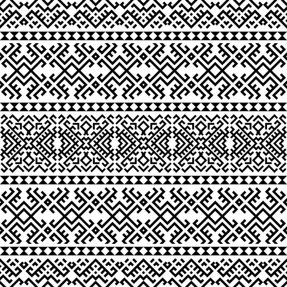 Geometric seamless ethnic pattern texture design vector