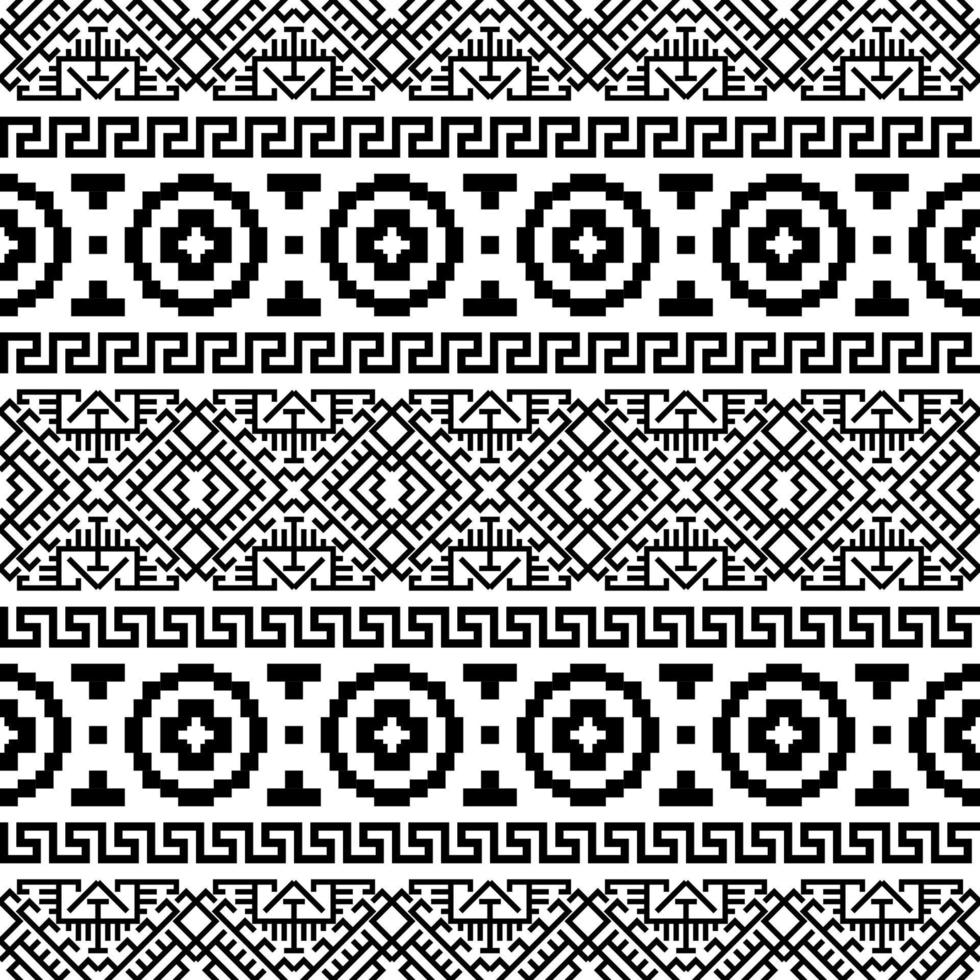 Geometric seamless ethnic pattern texture design vector